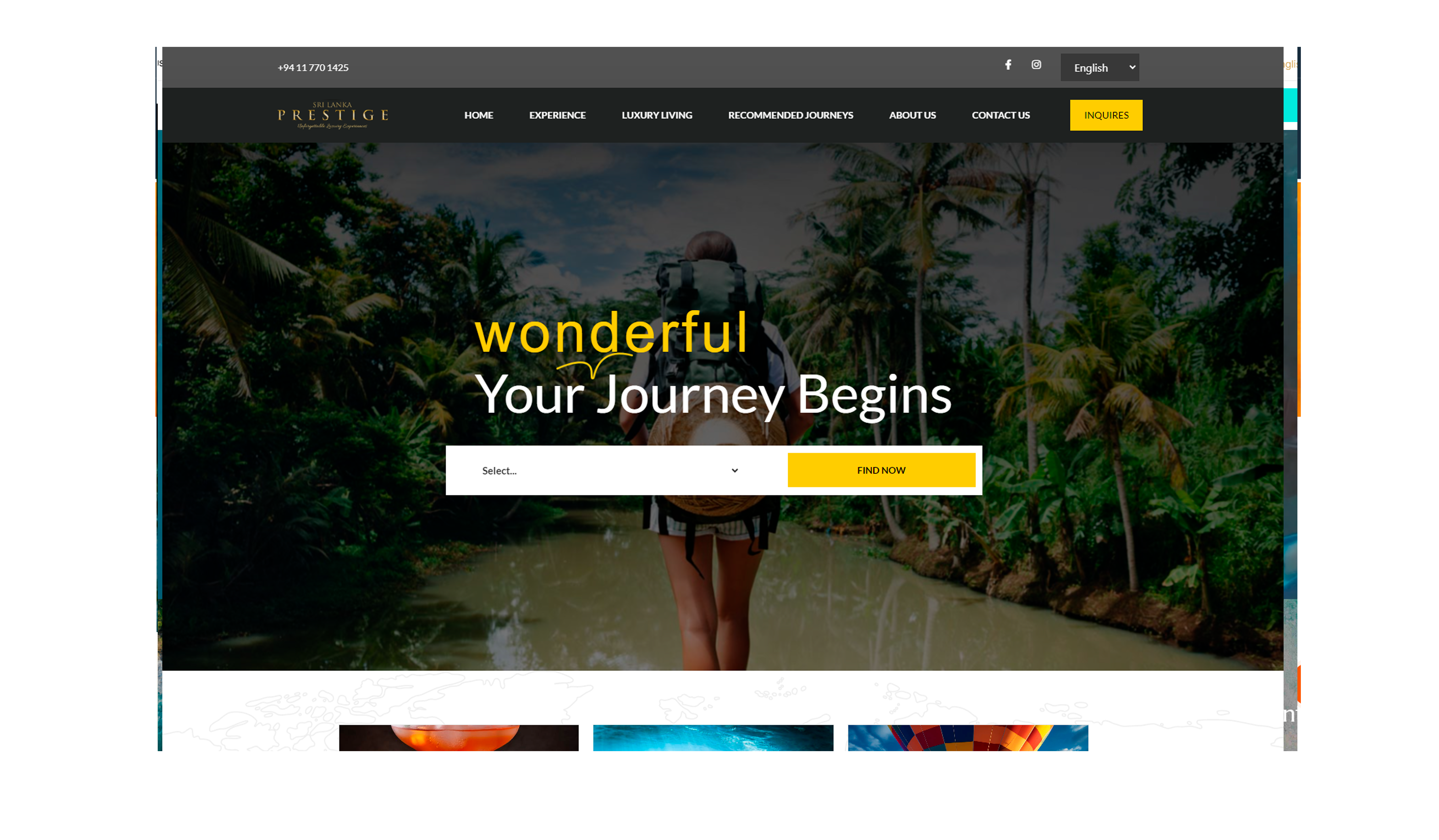 Sri Lanka Prestige web design by Weblook Web Design Sri Lanka Services