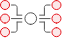 A network diagram with a central node connected to several other nodes, likely representing a connection or relationship between multiple entities.
